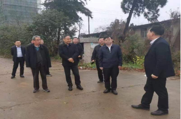鐘祥市市長(cháng)楊孟富蒞臨中荊三迪120萬(wàn)噸/年磷石膏綜合利用項目現場(chǎng)調研